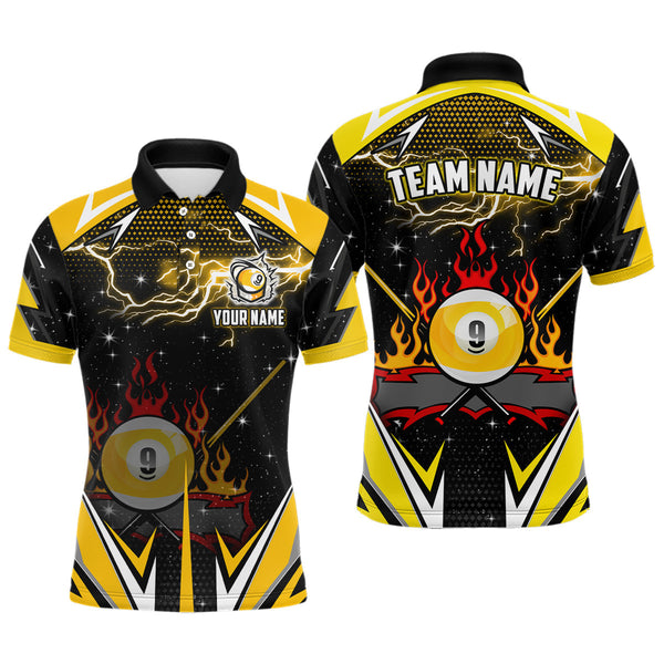 Billiards 9 Ball Pool Personalized Men Women Polo Shirt Custom Billiard Team Jersey
