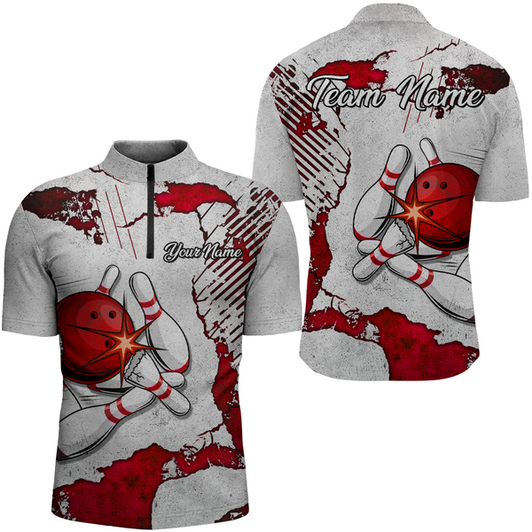 Bowling Purple Lightning Thunder Personalized Men Women Polo Shirt Custom Bowling Team Jersey