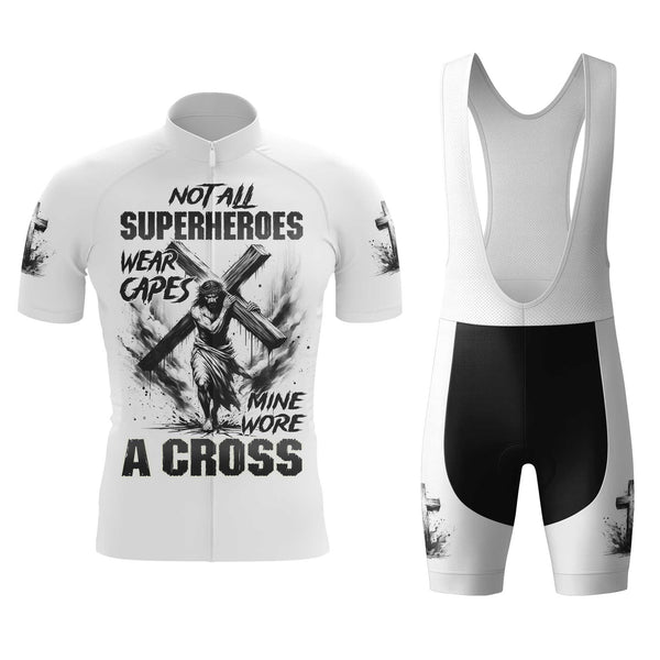 Jesus Cross Men's Cycling Jersey Set, Road Bike Cycling Kit for Men, Biking Outfit, Bicycle Suit, Team Racing Uniform