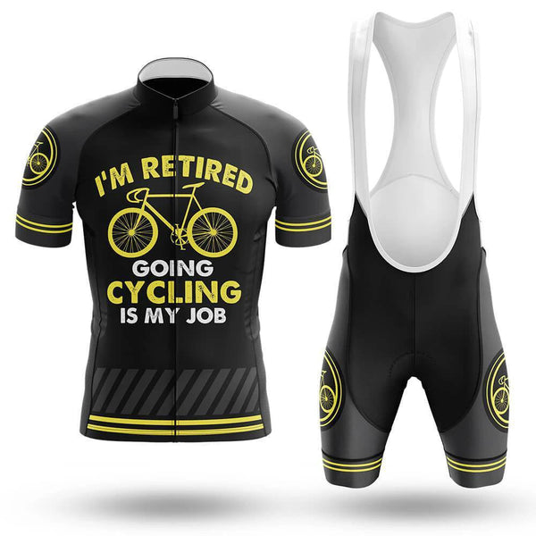 I'm Retired Men's Cycling Jersey Set, Road Bike Cycling Kit for Men, Biking Outfit, Bicycle Suit, Team Racing Uniform