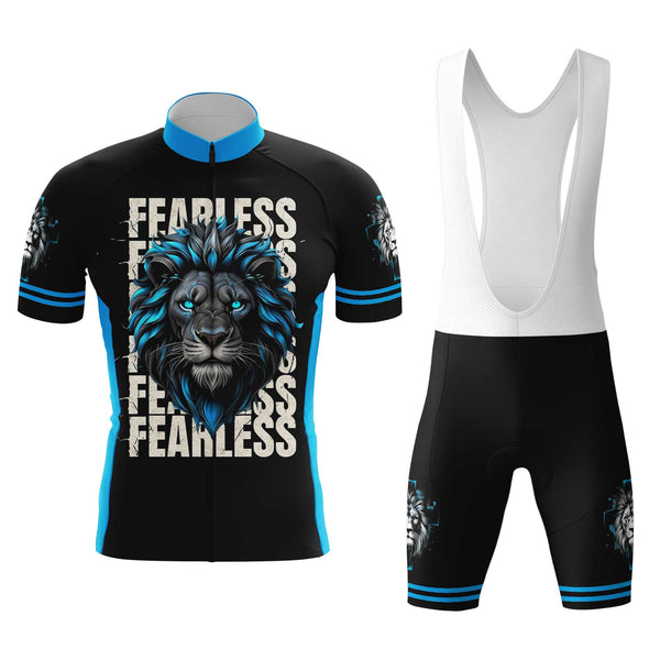 Fearless Lion Men's Cycling Jersey Set, Road Bike Cycling Kit for Men, Biking Outfit, Bicycle Suit, Team Racing Uniform