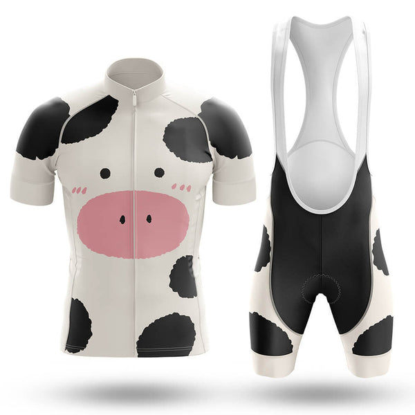 Cow Men's Cycling Jersey Set, Road Bike Cycling Kit for Men, Biking Outfit, Bicycle Suit, Team Racing Uniform