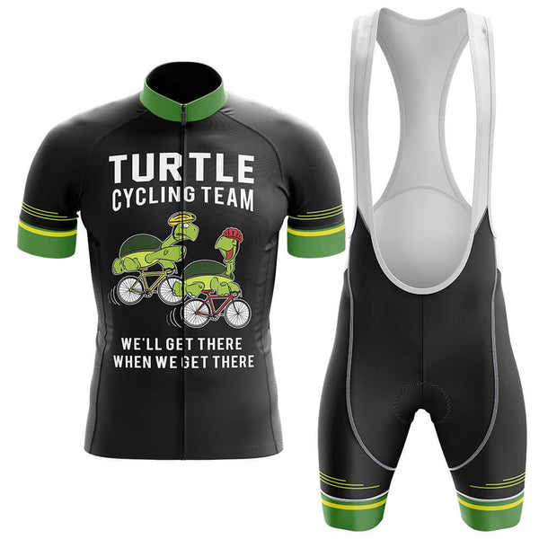 Turtle Cycling Team Men's Cycling Jersey Set, Road Bike Cycling Kit for Men, Biking Outfit, Bicycle Suit, Team Racing Uniform