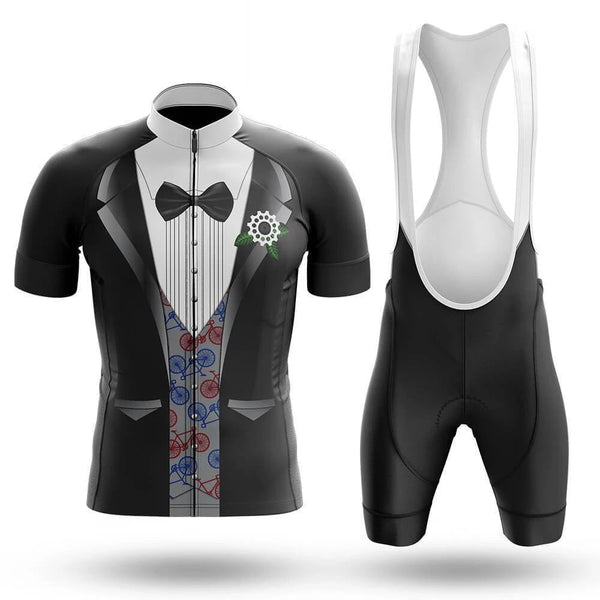 Tuxedo Men's Cycling Jersey Set, Road Bike Cycling Kit for Men, Biking Outfit, Bicycle Suit, Team Racing Uniform